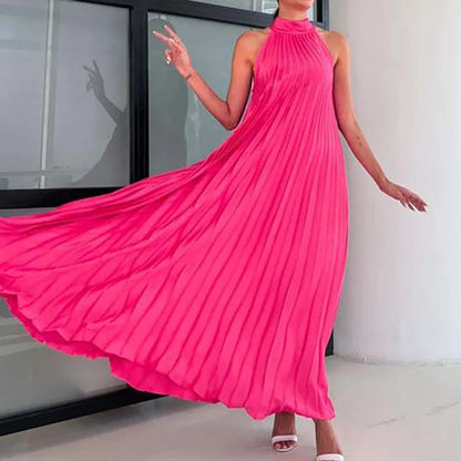 Sexy Off Shoulder Banquet Women Party Dress Elegant Simple Solid Color Loose Evening Dress Trendy High Waisted Draped Long Dress